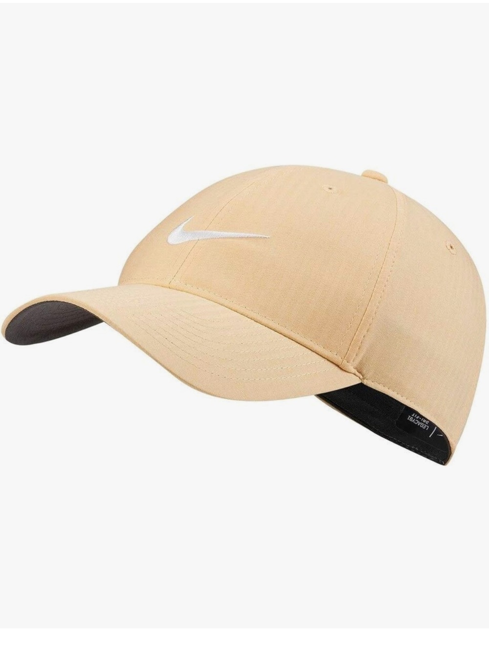 Nike Beige Baseball Cap with White Swoosh